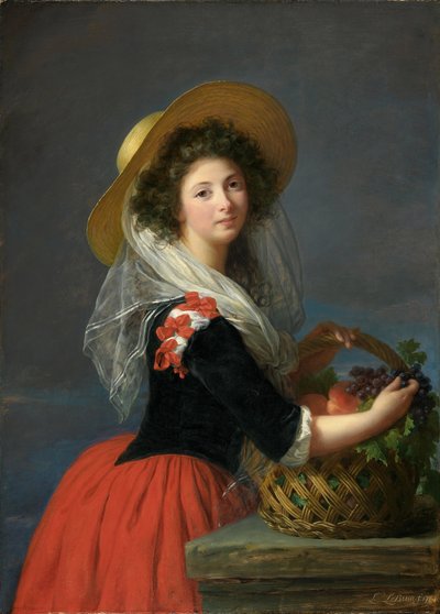 Porträt von Marie Gabrielle de Gramont, Duchesse de Caderousse von Elisabeth Louise Vigee Lebrun